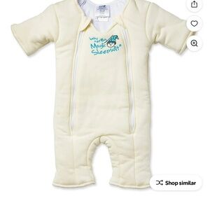 Halo Cream Baby Sleepsuit Magic Merlin